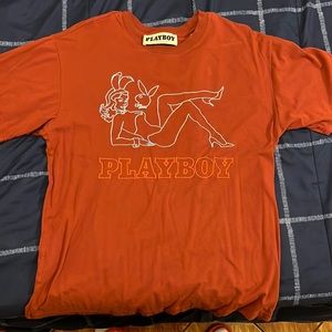Embroidered Playboy t shirt